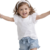 تی‌شرت آستین تا روی شانه دخترانه مدل هلو قلبی